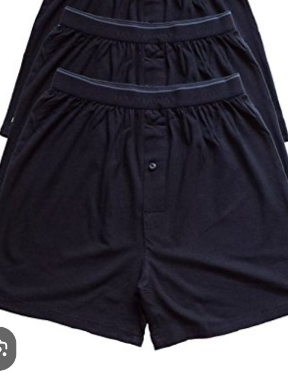 Men's Hathaway Cotton Boxers - Blue/gray (3-Pack)